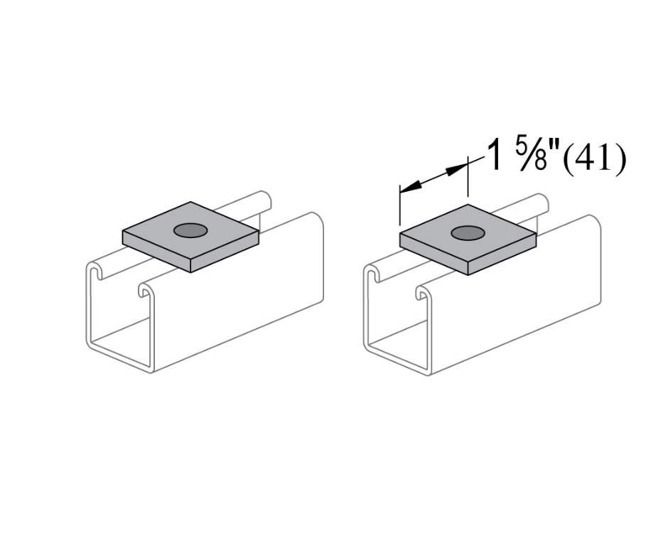 General Fittings Square Washer Power Utility Products Co